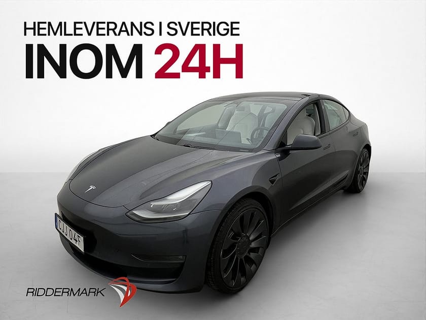Bild 4 av Tesla Model 3 Long Range AWD Ljus Interiör Autopilot Sv-Såld