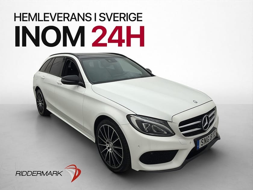 Bild 1 av Mercedes-Benz C 220 T d 4MATIC 220d 4M AMG Line Pano Burmester Navi Drag