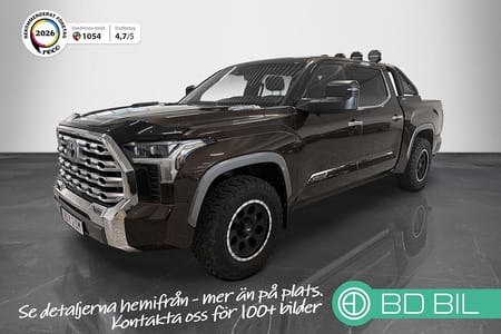 Toyota Tundra 3.4 V6 i-FORCE MAX Hybrid 4WD CrewMax 3.5 443HK 1794 Edition Pano Webasto Se Spec