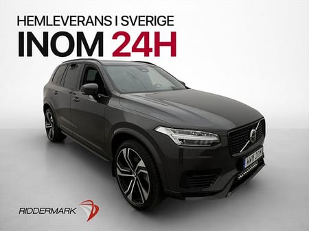 Volvo XC90 7 Säten T8 AWD 456hk 7-Sits Ultra Dark B&W Pano Drag
