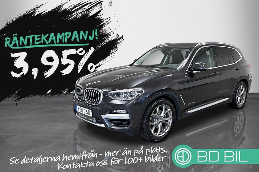 Bild 1 av BMW X3 xDrive20d VÄRMARE TVÅ BRUKARE DRAG KAMPANJ 3,95% RÄNTA