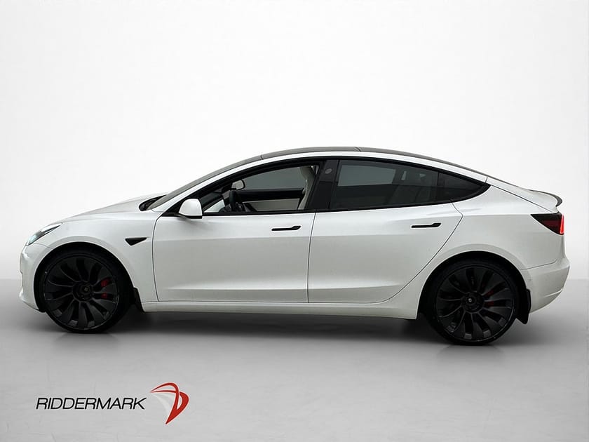 Bild 3 av Tesla Model 3 Performance AWD Ljus Interiör Pano AP Värmepum