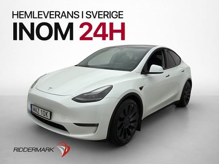 Tesla Model Y Performance 534hk Pano Värmepump Kamera Drag