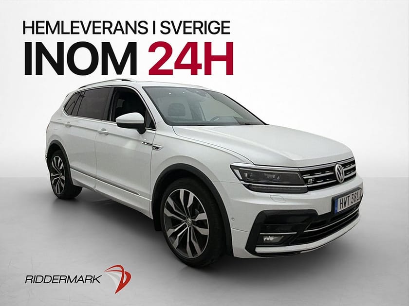Bild 1 av Volkswagen Tiguan Allspace 7-sätes TDI 4M 7-Sits Pano Cockpit Skinn