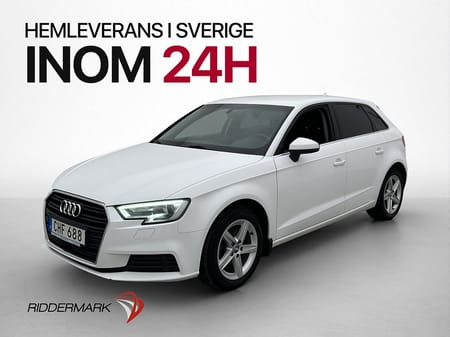 Audi A3 Sportback 1.5 TFSI Proline Sensorer Farthållare Bluetooth