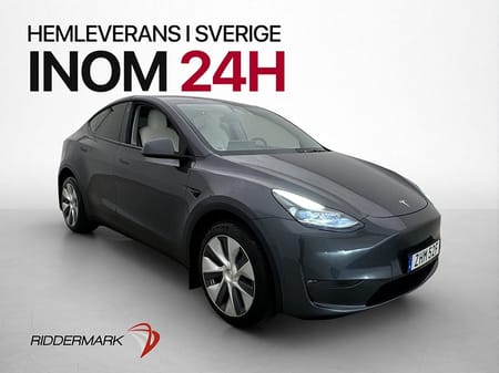 Tesla Model Y Long Range AWD Ljus Interiör Pano Skinn Drag