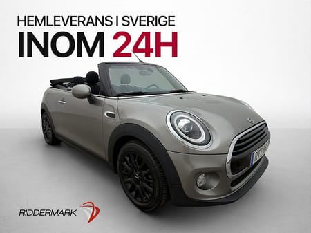 MINI Cooper Convertible 136hk Pepper Keyless start Bluetooth