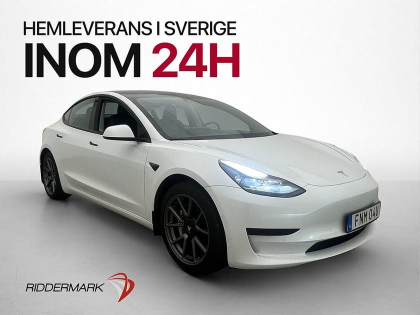 Bild 1 av Tesla Model 3 Standard Range Plus Dragkrok Pano Svensksåld