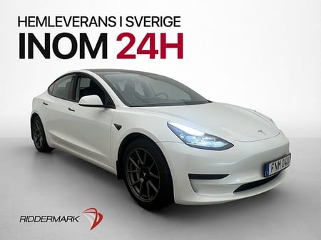 Tesla Model 3 Standard Range Plus Dragkrok Pano Svensksåld