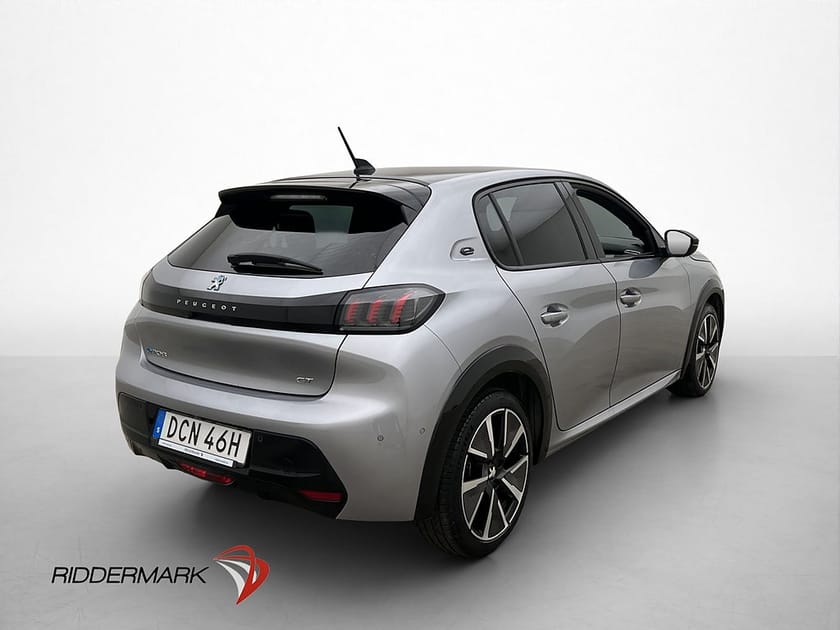 Bild 5 av Peugeot e-208 136hk GT Kamera CarPlay Navi Halvskinn
