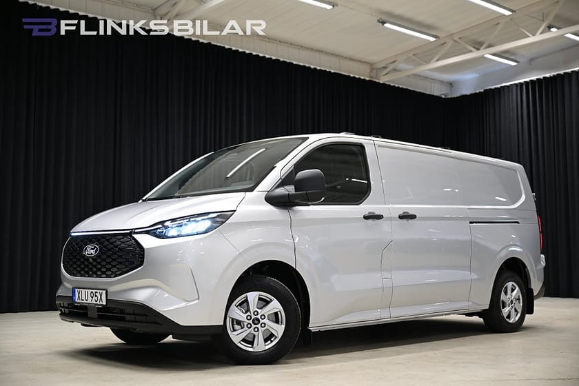 Bild 1 av Ford E-Transit Custom 320 82.5 kWh 218HK L2|Dubbeldörr|Fabriksny|Moms