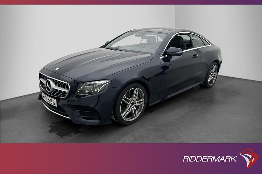 Bild 1 av Mercedes-Benz E 300 Coupé 245hk AMG Panorama Kamera Värmare