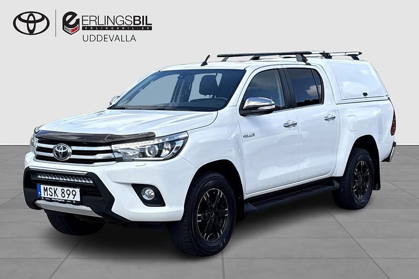Bild 1 av Toyota Hilux Dubbelhytt 2.4 D AUTOMAT D-CAB / SKINN / KÅPA / VÄRMARE / MOMSBIL