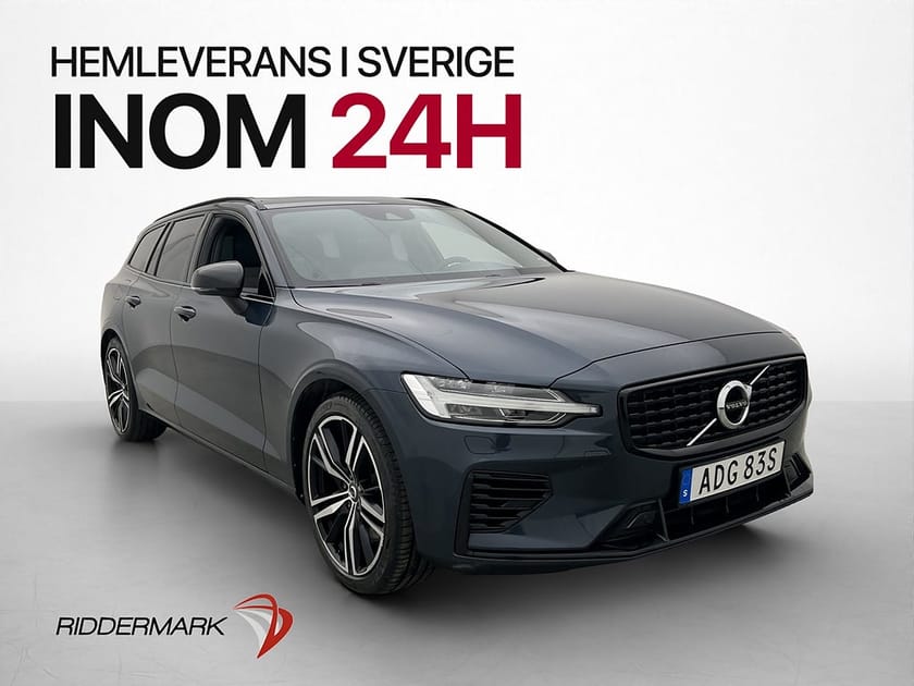 Bild 1 av Volvo V60 T6 350hk AWD R-Design Pano H/K Kamera Värmare Drag