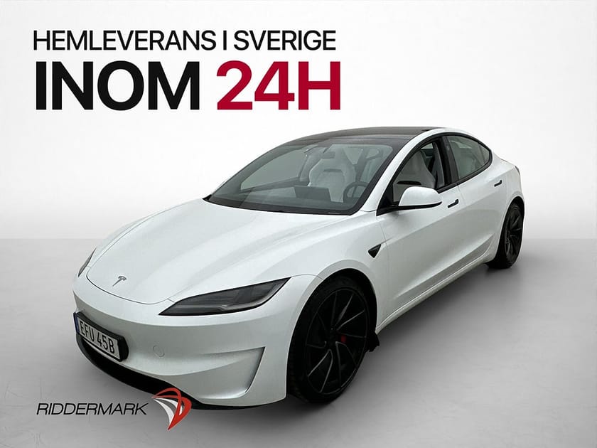 Bild 3 av Tesla Model 3 Performance 517hk Pano AP Ljus interiör