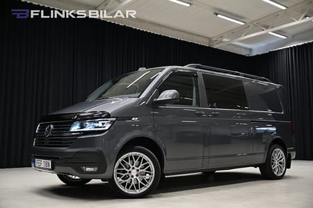 Volkswagen Transporter Kombi 150HK L2|Nedlackad|LED|Dubbeldörr|Lågml|Leasbar