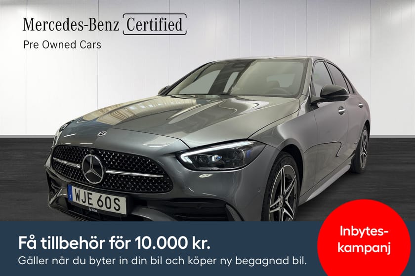 Bild 1 av Mercedes-Benz C 300 e AMG Line/ Nightpkg/ Värmare/ 360°/ Distronic Pro