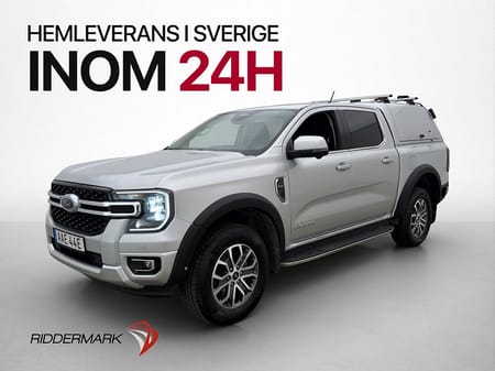 Ford Ranger Dubbelhytt Limited e-4WD Värm Drag Skinn CARPLAY 360° Moms