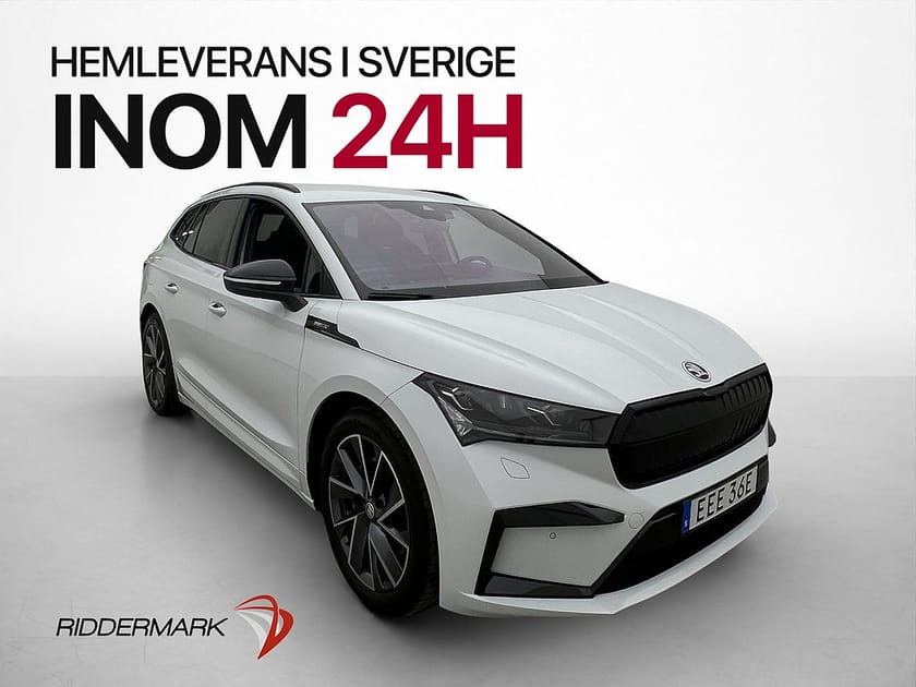 Bild 1 av Škoda Enyaq iV 80x Skoda Sportline Kamera Navigation CarPlay Rattvärm