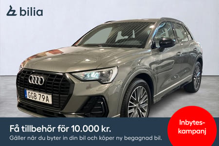 Audi Q3 40 TDI quattro S-line, Parkeringssensorer fram/bak, Elektrisk baklucka, Infällbar dragkrok, farthållare, Inbyteskampanj!