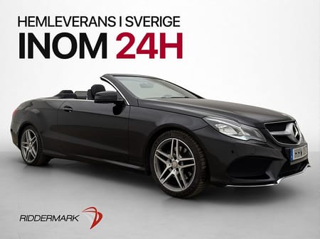Mercedes-Benz E 200 Cabriolet AMG Skinn Svensksåld Drag