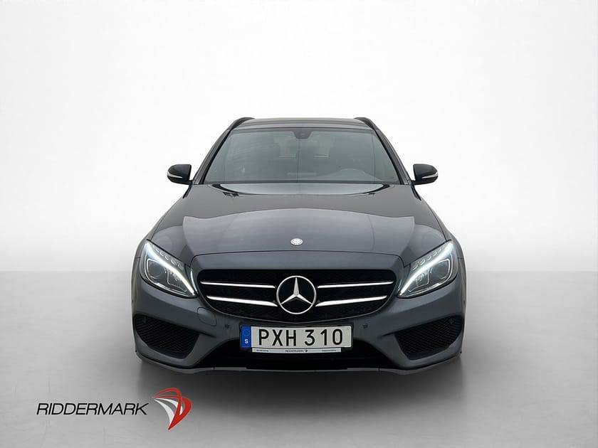 Bild 4 av Mercedes-Benz C 220 T d BlueTEC 7G AMG Night Skinn Drag LED 170hk