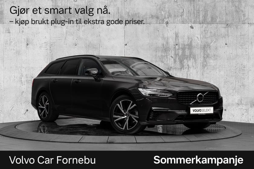 Bilde 1 av Volvo V90 T6 AWD Plug In Hybrid Ultra Dark 350Hk. Topputstyrt!