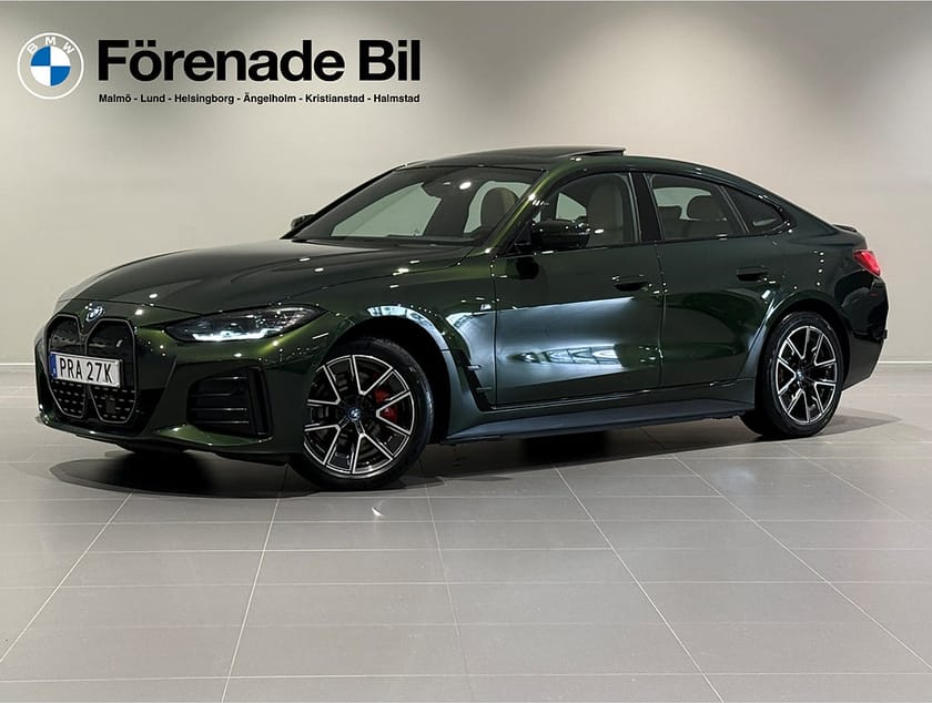 Bild 1 av BMW i4 eDrive40 Gran Coupé M Sport Pro Drag Glastaklucka H/K Adpt Farth