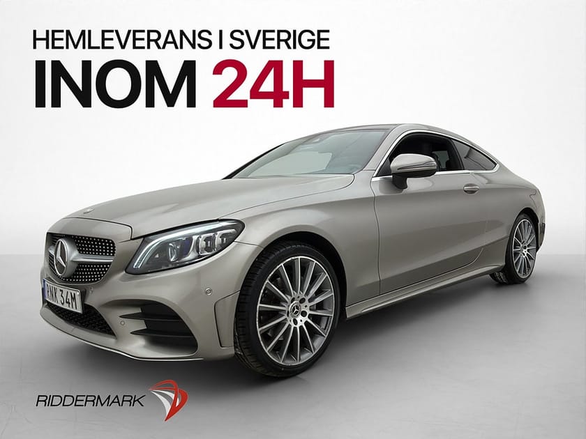 Bild 3 av Mercedes-Benz C 220 d 4MATIC Coupé 4M AMG Cockpit Pano D-Värm Kamera Navi