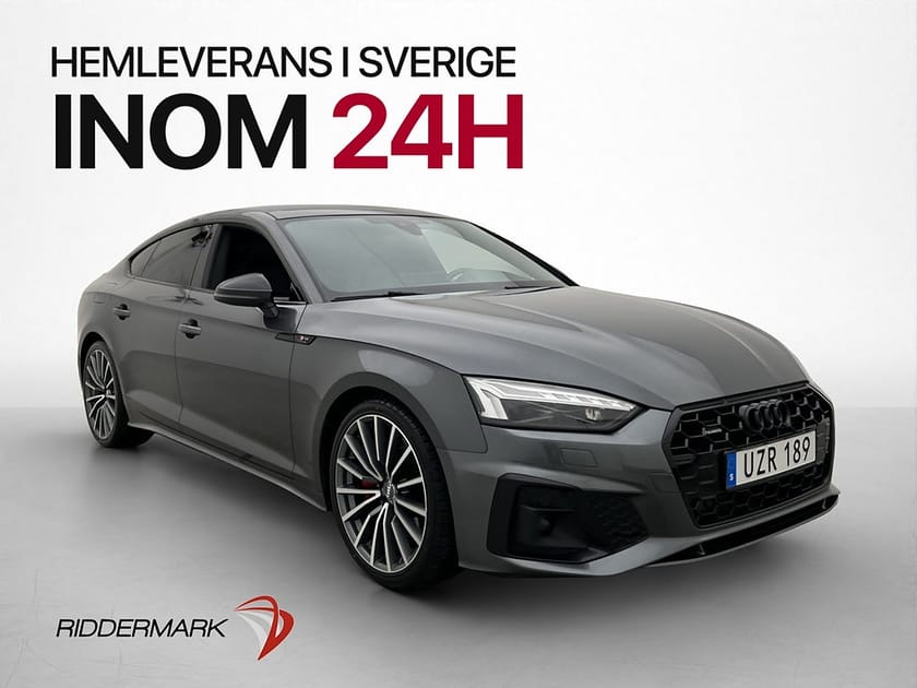 Bild 1 av Audi A5 Sportback 45 TFSI quattro S line Sport Edition B&O Pano Kamera Värm