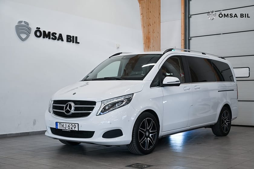 Bild 2 av Mercedes-Benz V 250d 4MATIC 3.2t Avantgarde 8-SITS/LÅNG/SKINN/KAMERA/VÄRMARE