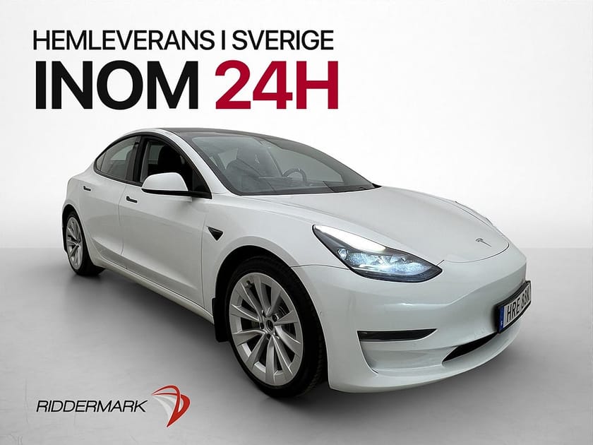 Bild 1 av Tesla Model 3 Long Range AWD Panorama Autopilot Svensksåld
