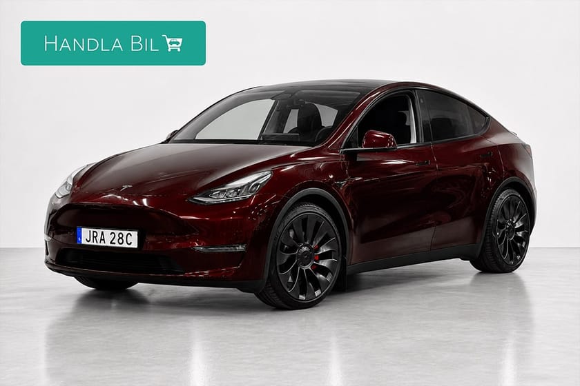 Bild 1 av Tesla Model Y Performance Cherry Red Autopilot Rattv AdaptivF