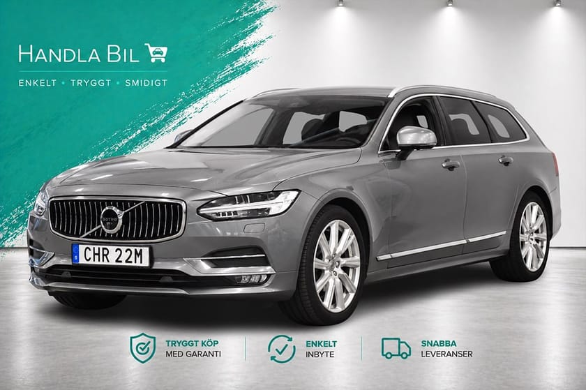 Bild 1 av Volvo V90 D4 Inscription Drag Skinn H/K 360° D-Värm 190hk