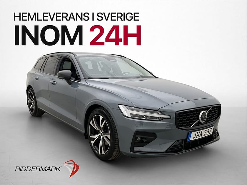 Bild 1 av Volvo V60 B4 197hk Plus Dark Värmare VOC Dragkrok 360° Läder
