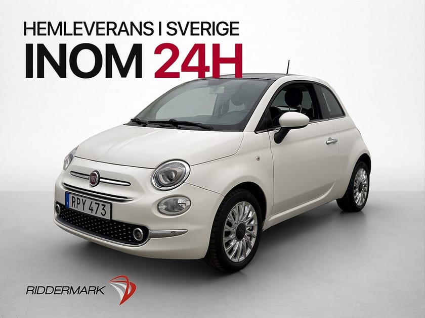 Bild 3 av Fiat 500 1.2 Lounge Taklucka Bluetooth Ny-Kamrem En-Brukare