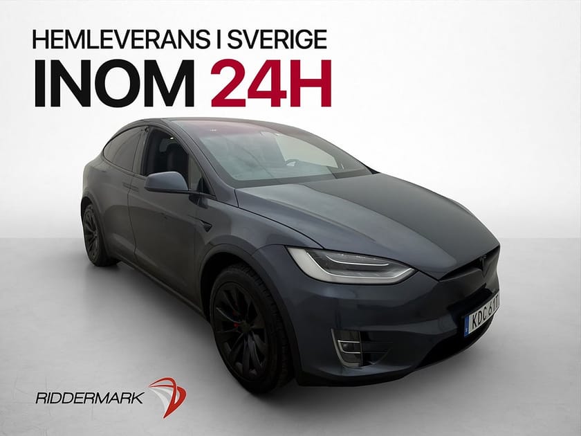 Bild 1 av Tesla Model X Performance Ludicrous 6-Sits Svensksåld Drag