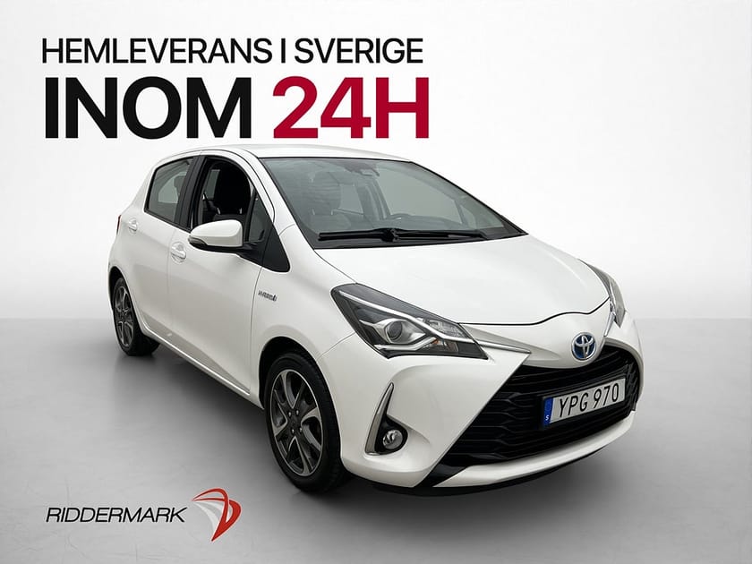 Bild 1 av Toyota Yaris Hybrid Active 101hk Kamera 0.37l/mil Nyservad