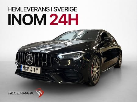 Mercedes-Benz AMG CLA 45 S 4MATIC+ Shooting Brake CLA45 4M 421hk Pano Burmester Nav Kamera