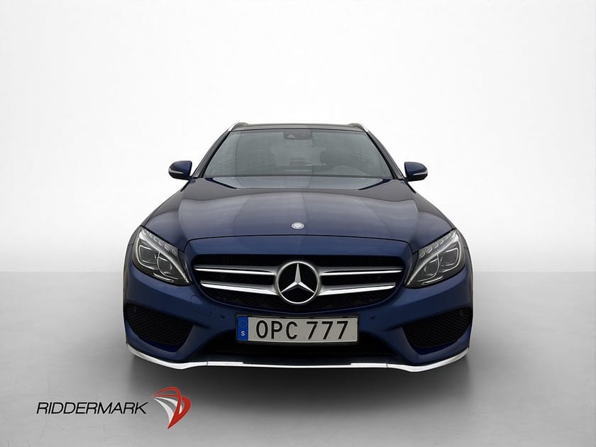 Bild 2 av Mercedes-Benz C 250 T d BlueTEC 4MATIC 4M AMG Pano Burmester Drag Skinn