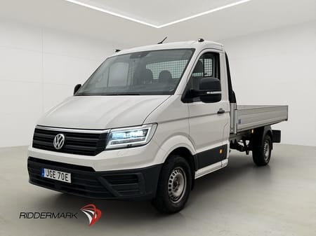Volkswagen Crafter Chassi 177hk FLAKBIL Värmare Drag CARPLAY Moms