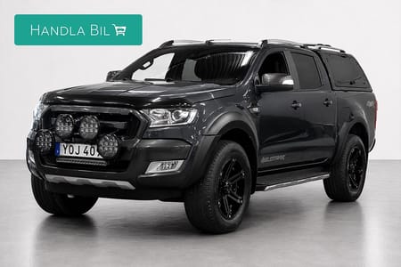 Ford Ranger Dubbelhytt Wildtrak 3.2 TDCi 4x4 Drag D-Värm Kåpa Diff Moms 200hk