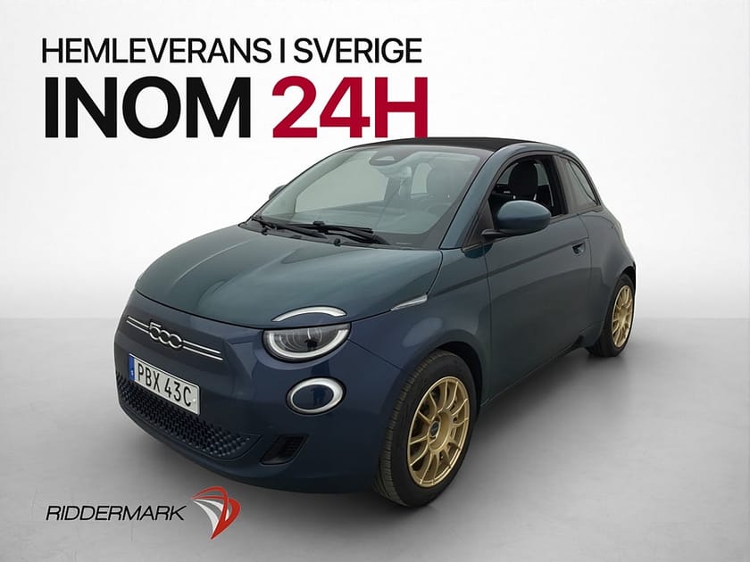 Bild 1 av Fiat 500Ce 500C 42 kWh 118hk Cabriolet Kamera Navi MOMS
