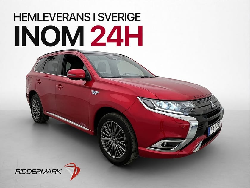 Bild 1 av Mitsubishi Outlander PHEV AWD S-Edition Pano 360 Drag Skinn