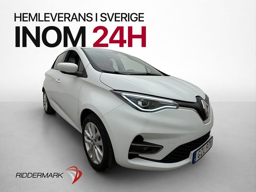 Bild 1 av Renault ZOE R110 52 kWh 109hk FRIKÖPT BATTERI Navi Rattvärme