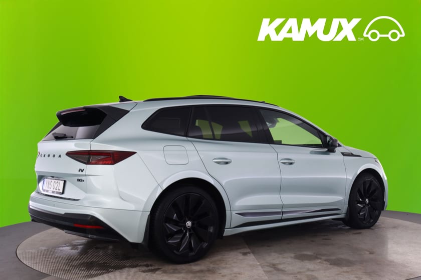 Bild 2 av Škoda Enyaq iV 80x Founders Edition Maxad Utr! Pano 360 Drag HuD Läder 21" Elstol