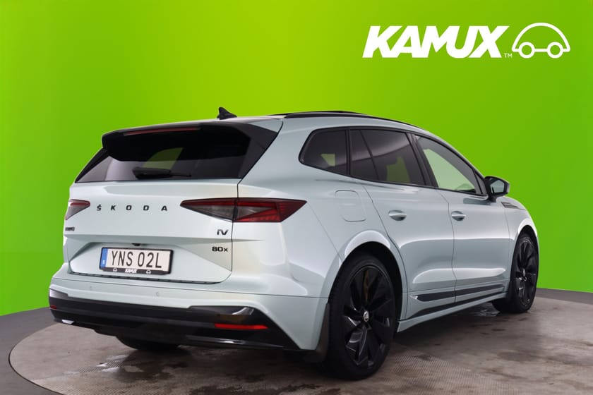 Bild 4 av Škoda Enyaq iV 80x Founders Edition Maxad Utr! Pano 360 Drag HuD Läder 21" Elstol
