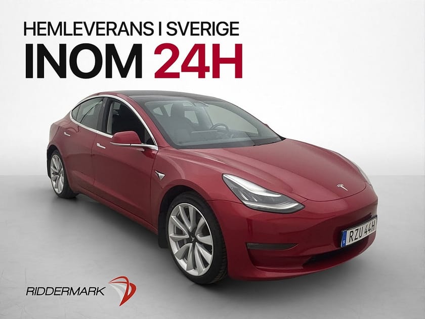 Bild 4 av Tesla Model 3 Long Range AWD Svensksåld Panorama