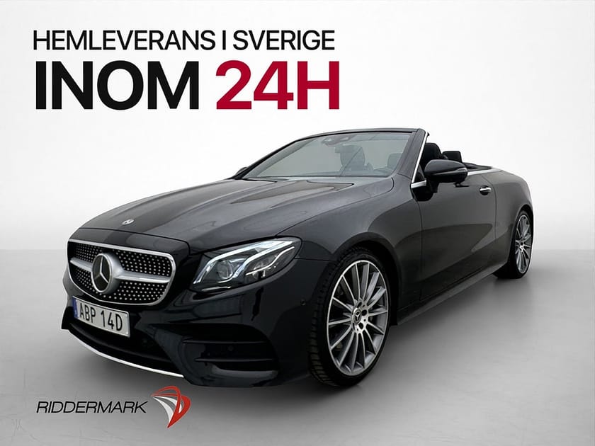 Bild 1 av Mercedes-Benz E 300 Cabriolet 245hk AMG Line Burmester Wide HUD 360°