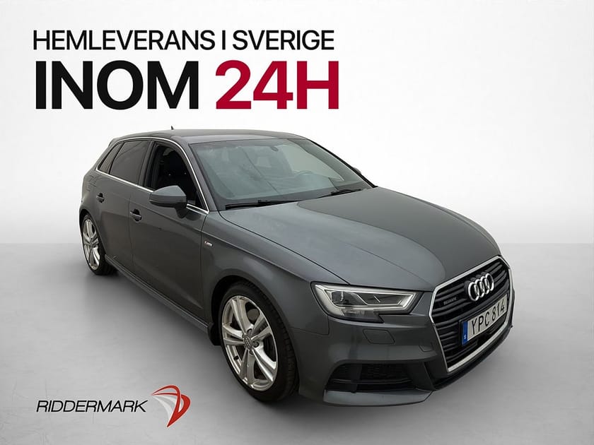 Bild 1 av Audi A3 Sportback 2.0 TFSI Quattro 190hk S-Line Halvskinn